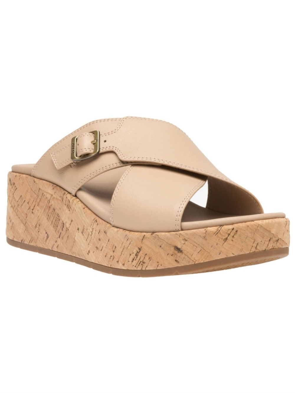 ABEO Dylan 2351 Solstice Cross Slide Metatarsal Cuban Sand Cork Wedge Sandal 7.5 - Picture 8 of 12